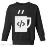 Front End & Back End Co Javascript Code Coffee Developer Programmer Toddler Sweatshirt