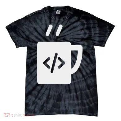Front End & Back End Co Javascript Code Coffee Developer Programmer Tie-Dye T-Shirt