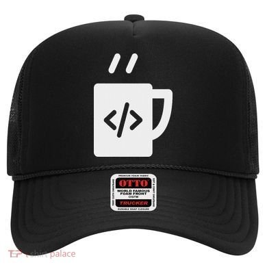Front End & Back End Co Javascript Code Coffee Developer Programmer Hat