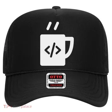 Front End & Back End Co Javascript Code Coffee Developer Programmer Hat