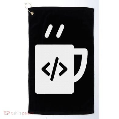 Front End & Back End Co Javascript Code Coffee Developer Programmer Golf Towel