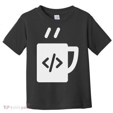 Front End & Back End Co Javascript Code Coffee Developer Programmer Toddler T-Shirt
