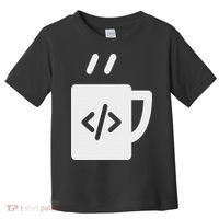 Front End & Back End Co Javascript Code Coffee Developer Programmer Toddler T-Shirt thumb 0