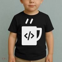Front End & Back End Co Javascript Code Coffee Developer Programmer Toddler T-Shirt thumb 2