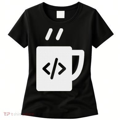 Front End & Back End Co Javascript Code Coffee Developer Programmer Women's T-Shirt