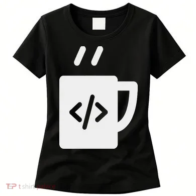 Front End & Back End Co Javascript Code Coffee Developer Programmer Women's T-Shirt