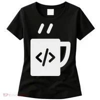 Front End & Back End Co Javascript Code Coffee Developer Programmer Women's T-Shirt thumb 0