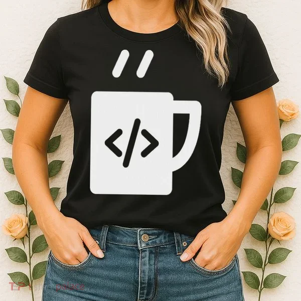 Front End & Back End Co Javascript Code Coffee Developer Programmer Women's T-Shirt