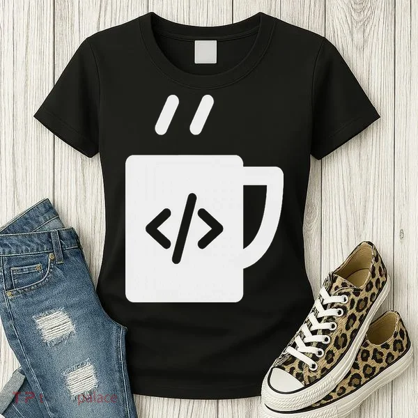 Front End & Back End Co Javascript Code Coffee Developer Programmer Women's T-Shirt