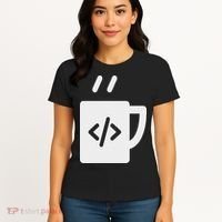 Front End & Back End Co Javascript Code Coffee Developer Programmer Women's T-Shirt thumb 4