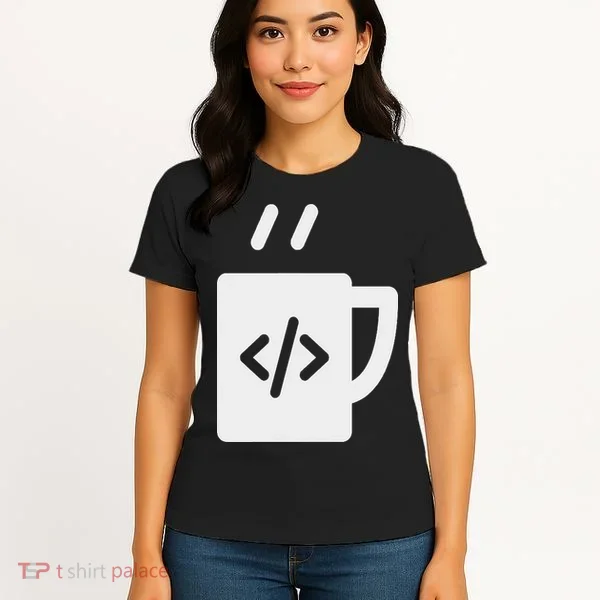 Front End & Back End Co Javascript Code Coffee Developer Programmer Women's T-Shirt