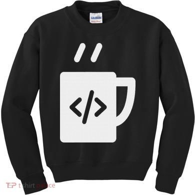Front End & Back End Co Javascript Code Coffee Developer Programmer Kids Sweatshirt
