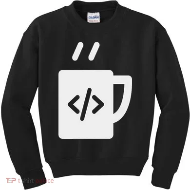 Front End & Back End Co Javascript Code Coffee Developer Programmer Kids Sweatshirt
