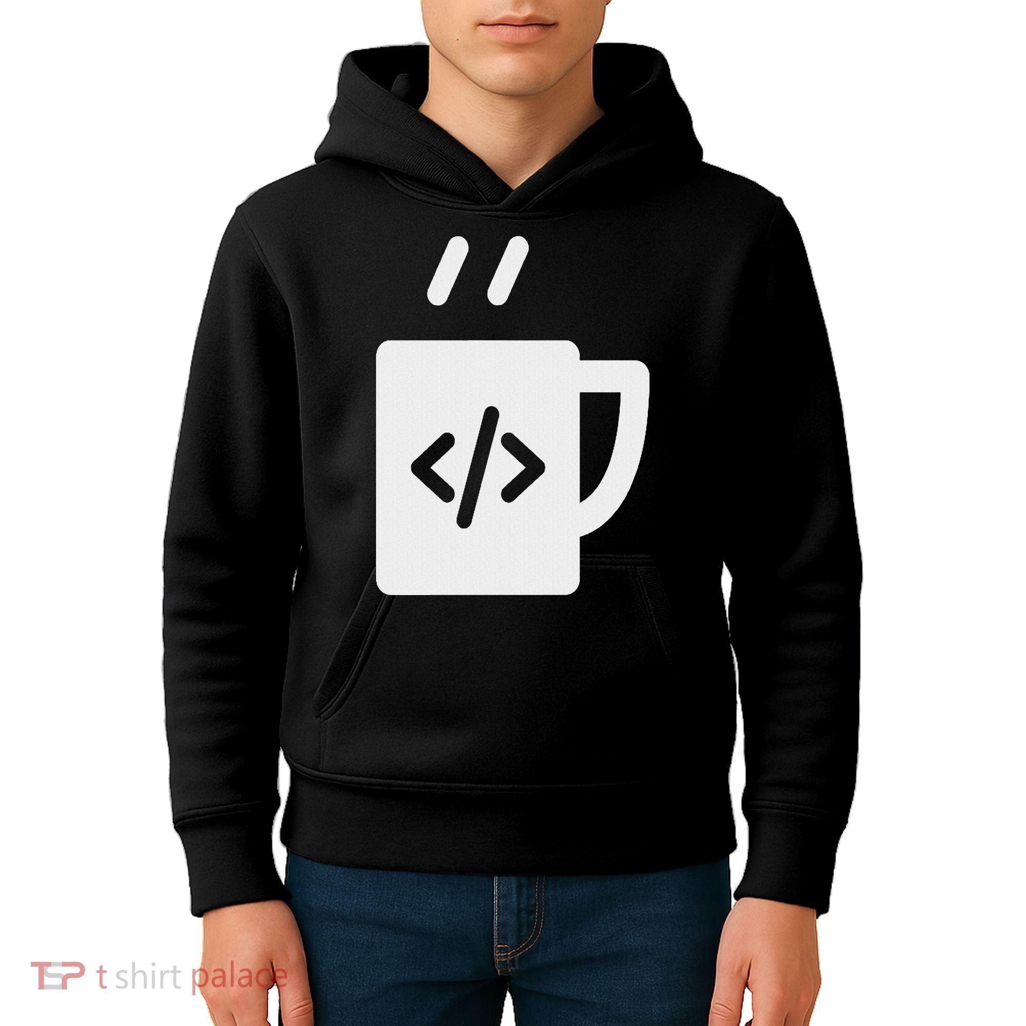 Front End & Back End Co Javascript Code Coffee Developer Programmer Kids Hoodie