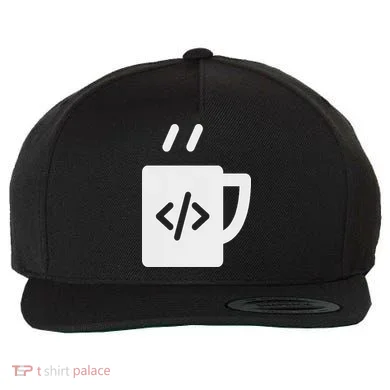 Front End & Back End Co Javascript Code Coffee Developer Programmer Wool Snapback Cap