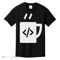 Front End & Back End Co Javascript Code Coffee Developer Programmer Kids T-Shirt thumb 0