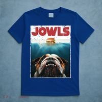 Funny English Bulldog Jowls Burger Bully Dog Mom Dog Dad T-Shirt thumb 5