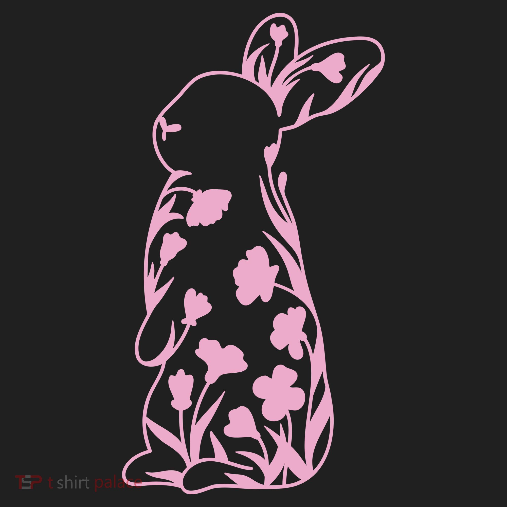 Floral Easter Bunny Tumbler