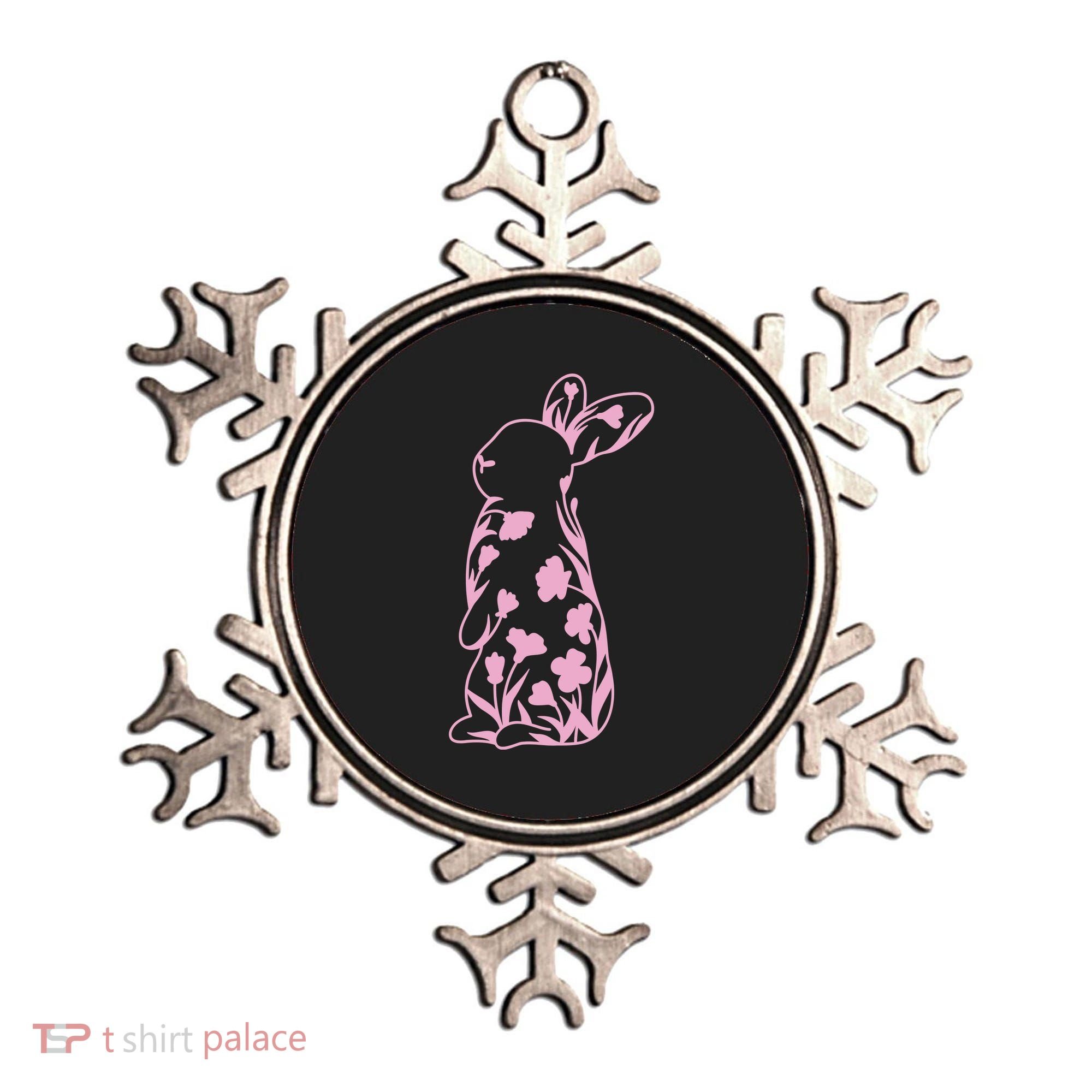 Floral Easter Bunny Ornament