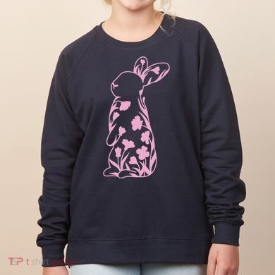 Floral Easter Bunny Women's Sweatshirt