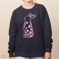 Floral Easter Bunny Women's Sweatshirt thumb 0