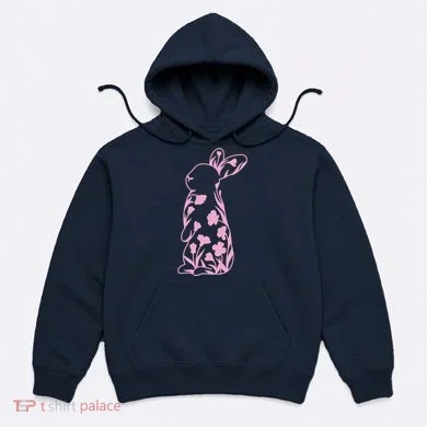Floral Easter Bunny Hoodie