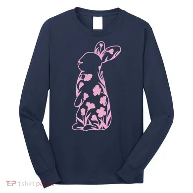 Floral Easter Bunny Long Sleeve Shirt