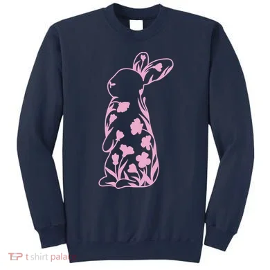 Floral Easter Bunny Sweatshirt
