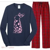 Floral Easter Bunny Long Sleeve Pajama Set thumb 0