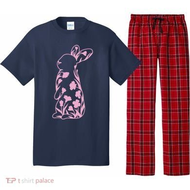Floral Easter Bunny Pajama Set