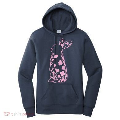 Floral Easter Bunny Women's Hoodie