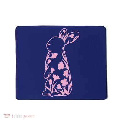 Floral Easter Bunny Mousepad