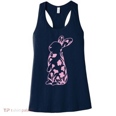 Floral Easter Bunny Women's Tank Top