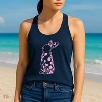 Floral Easter Bunny Women's Tank Top thumb 2