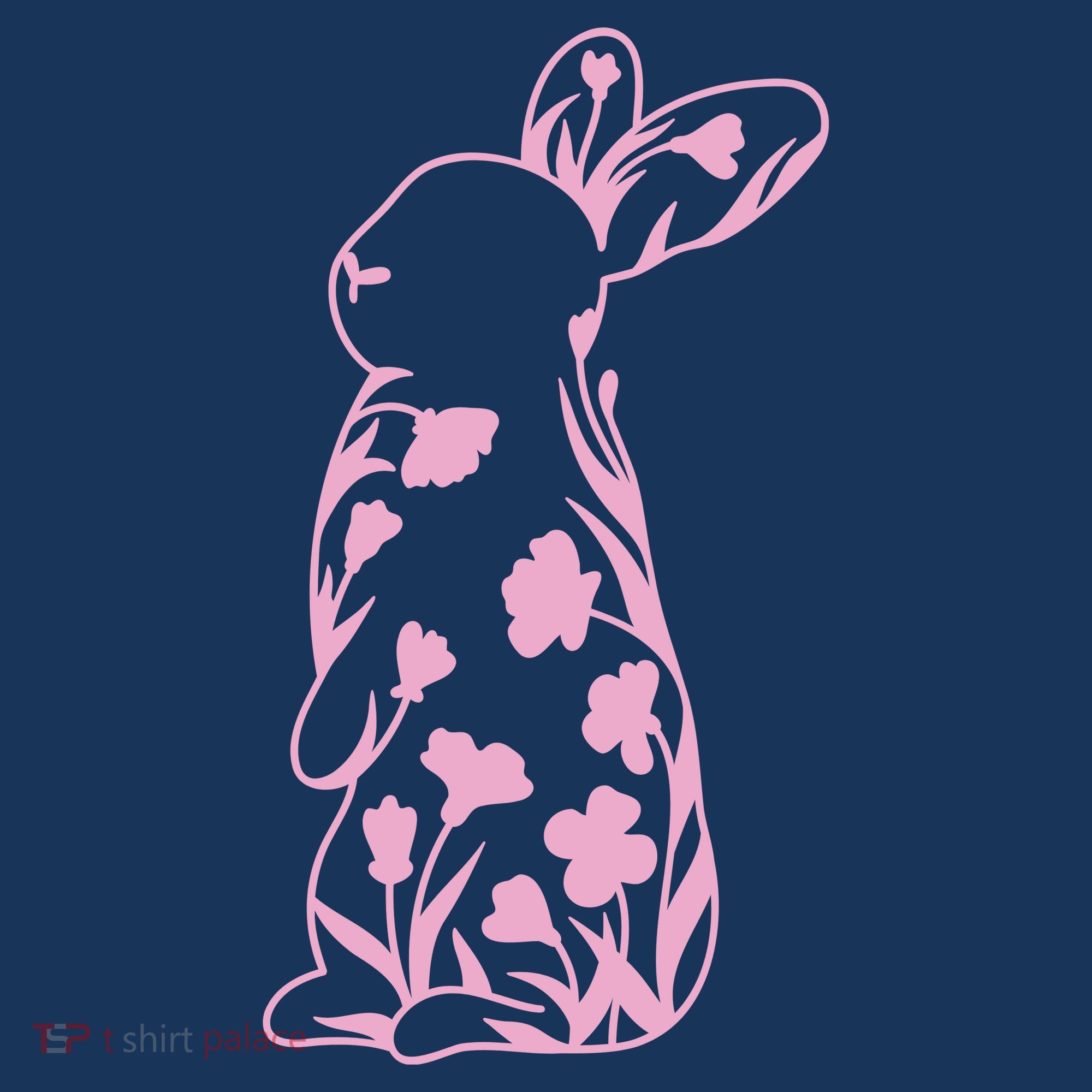 Floral Easter Bunny Women's Tank Top