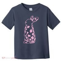 Floral Easter Bunny Toddler T-Shirt thumb 0