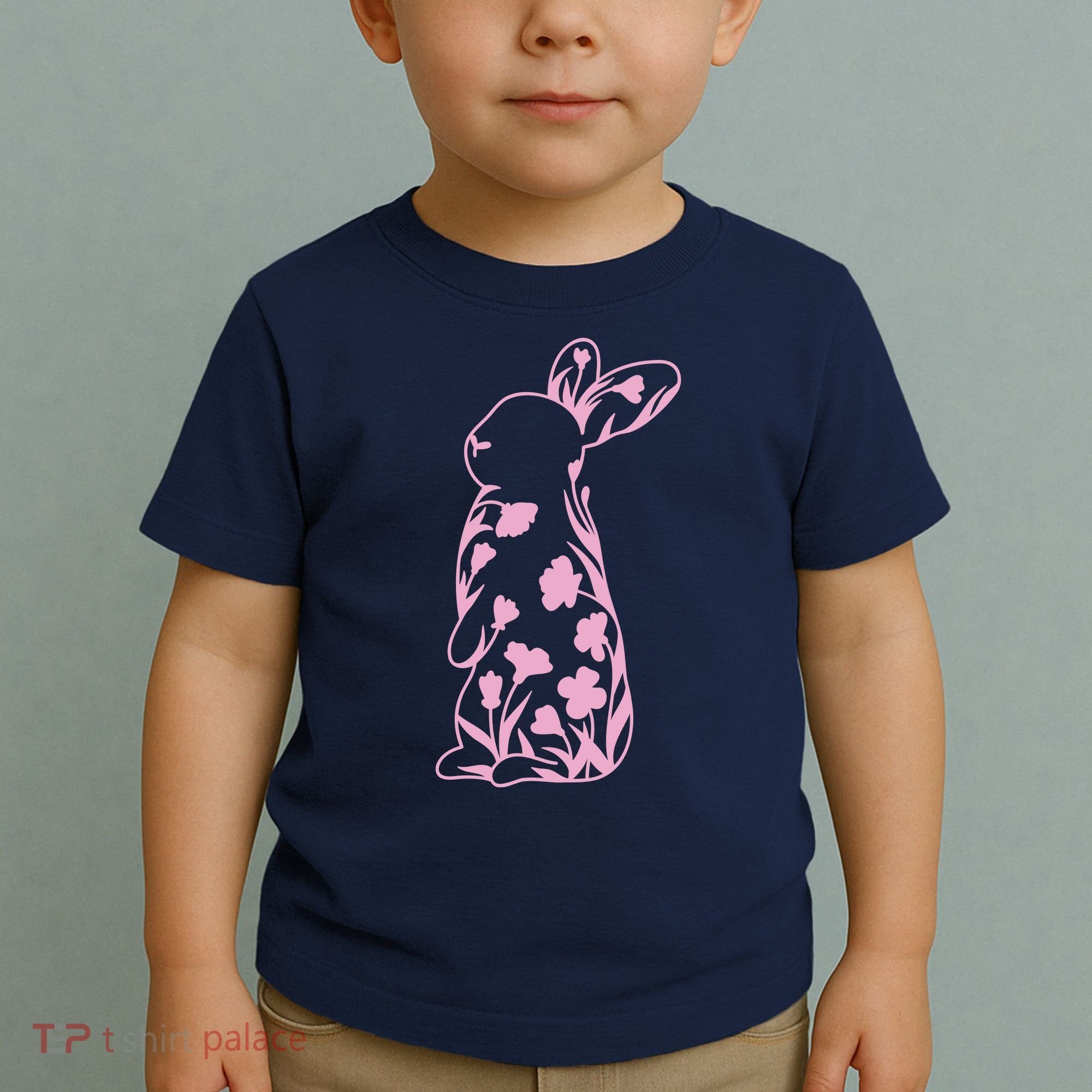 Floral Easter Bunny Toddler T-Shirt