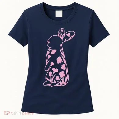 Floral Easter Bunny Women's T-Shirt