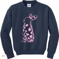 Floral Easter Bunny Kids Sweatshirt thumb 0