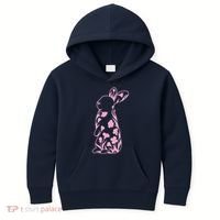Floral Easter Bunny Kids Hoodie thumb 0