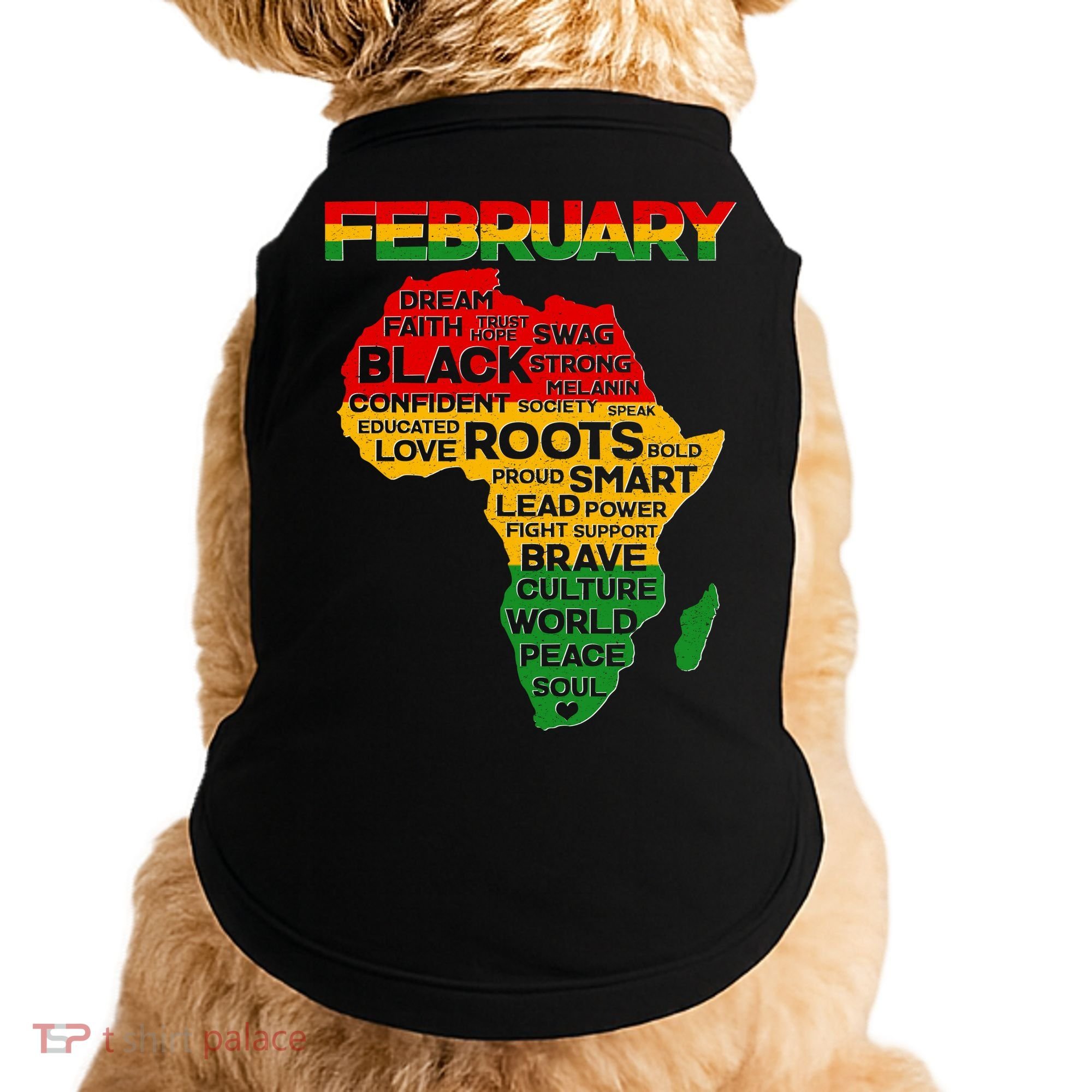 February Africa Black History Month Doggie Tank