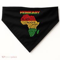February Africa Black History Month USA-Made Doggie Bandana thumb 0