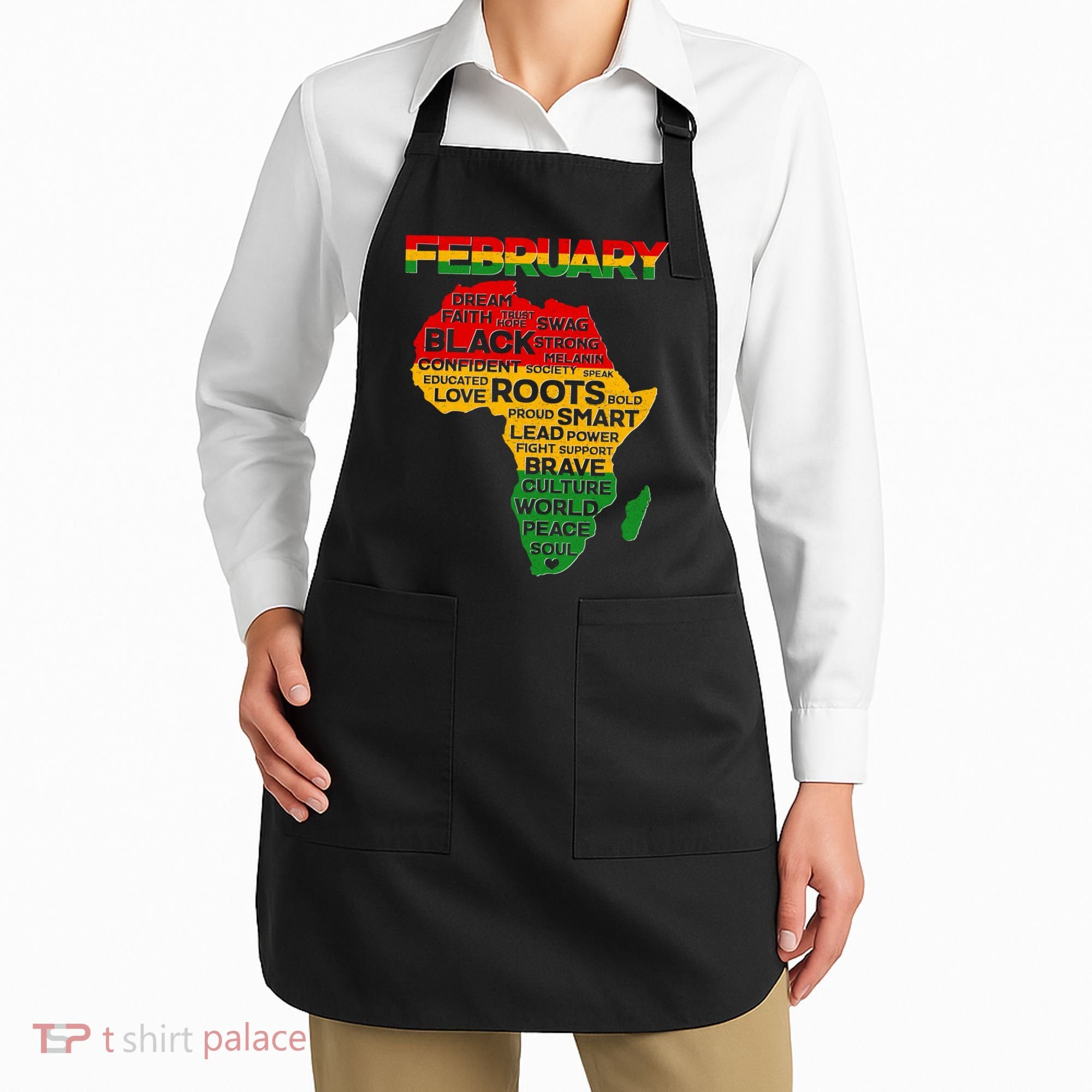 February Africa Black History Month Apron