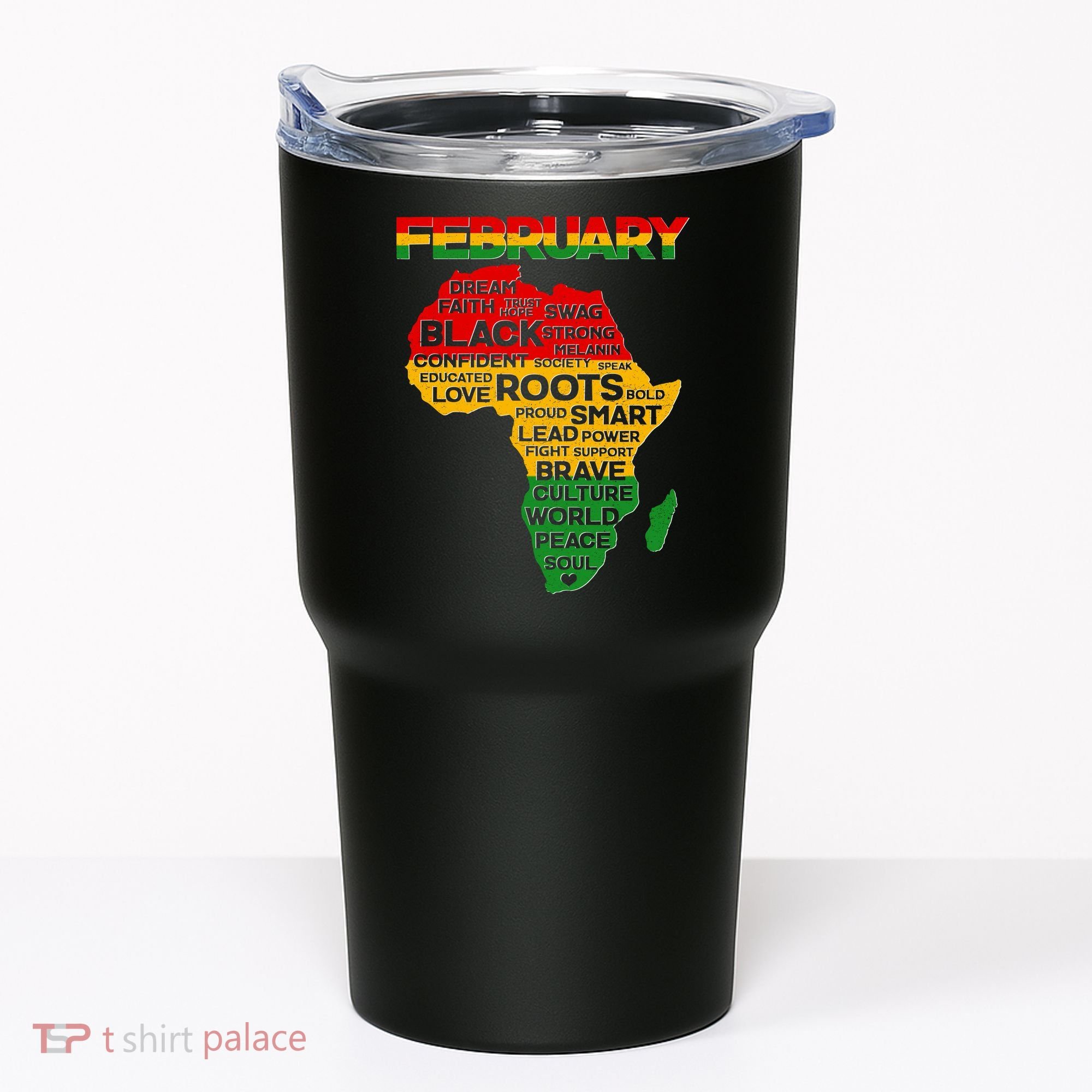 February Africa Black History Month Tumbler