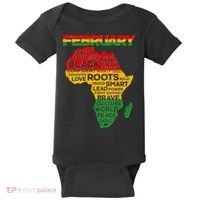 February Africa Black History Month Baby Bodysuit thumb 0