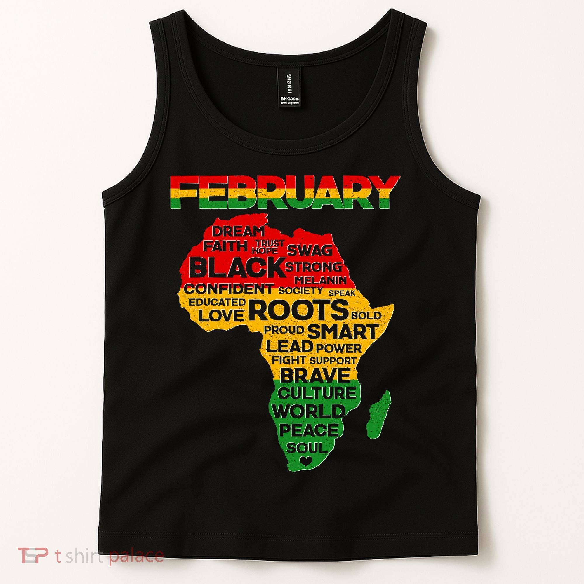 February Africa Black History Month Tank Top