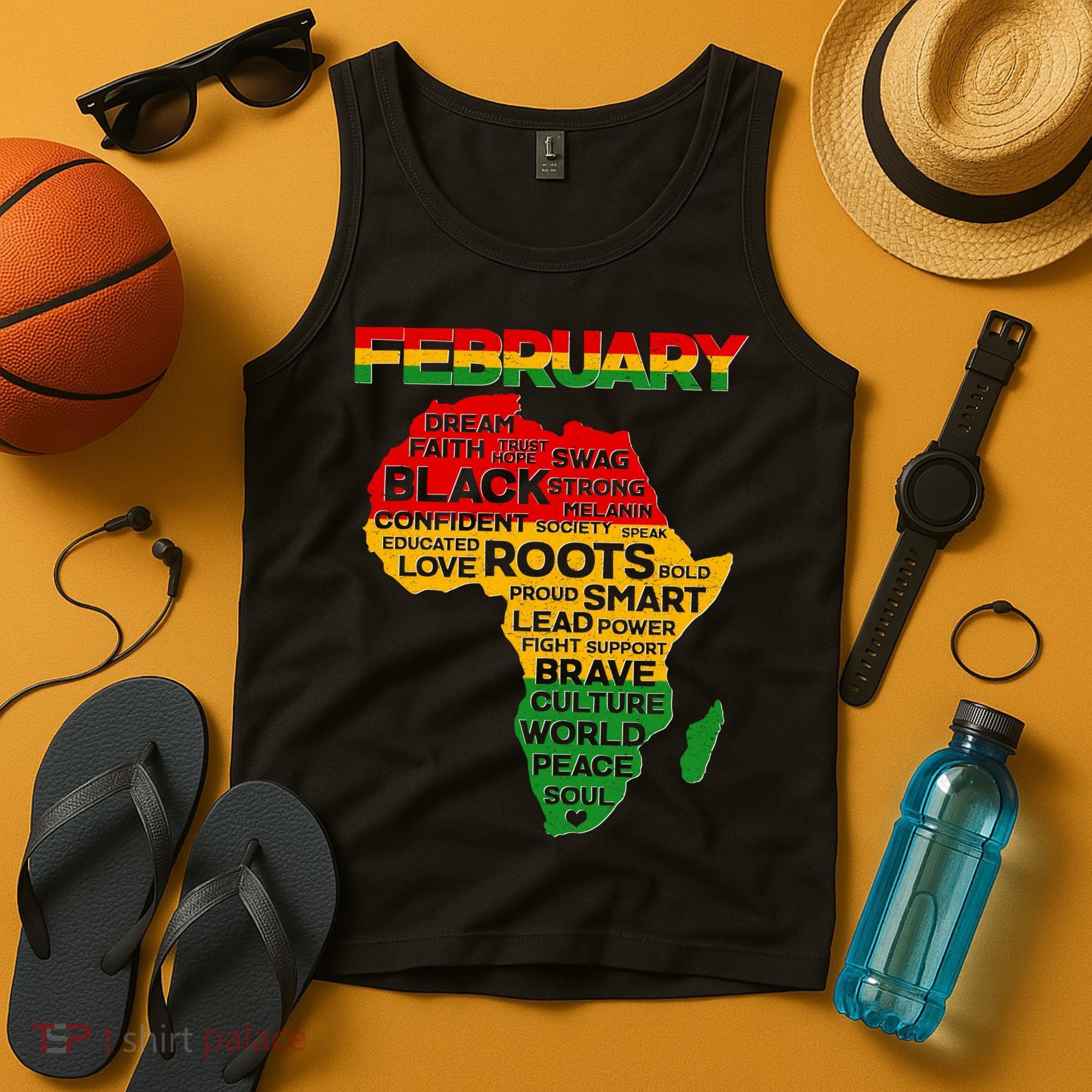 February Africa Black History Month Tank Top