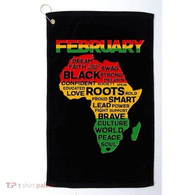 February Africa Black History Month Golf Towel