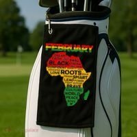 February Africa Black History Month Golf Towel thumb 2
