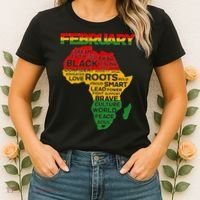 February Africa Black History Month Women's T-Shirt thumb 2